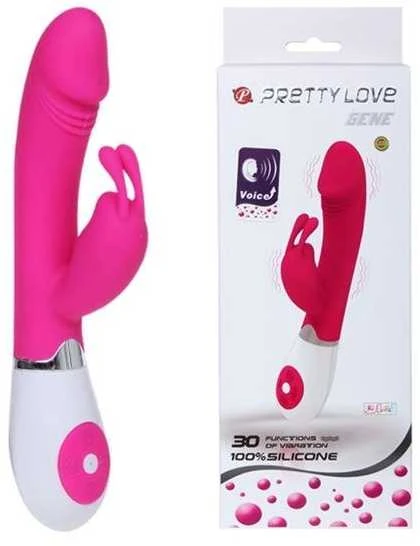 Pretty Love Genų vibratorius su 30 vibravimo funkcijų su balso aktyvatoriumi