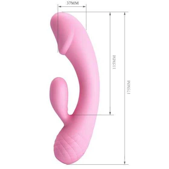 „Pretty Love“ lenktas G taško ir klitorio vibratorius 17 cm