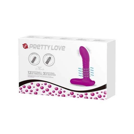 „Pretty Love“ besisukantis vibruojantis analinės prostatos masažuoklis 12 režimų