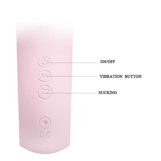 Pretty Love LYBAILE Romantic Massage Sucking Vibrator Light Rožinė