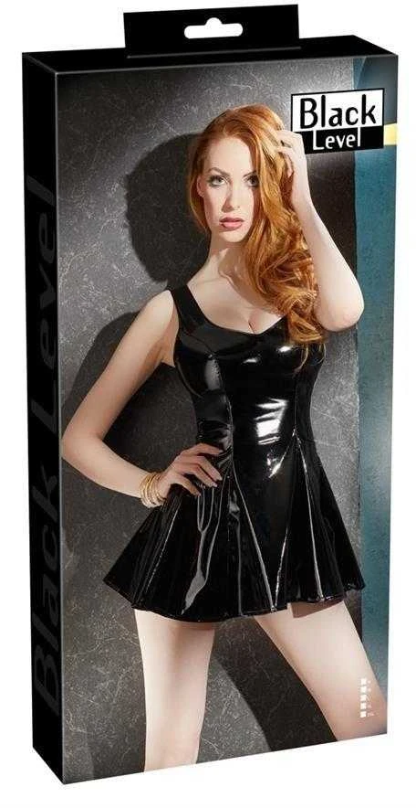Black Level Vinyl Dress juodas XL