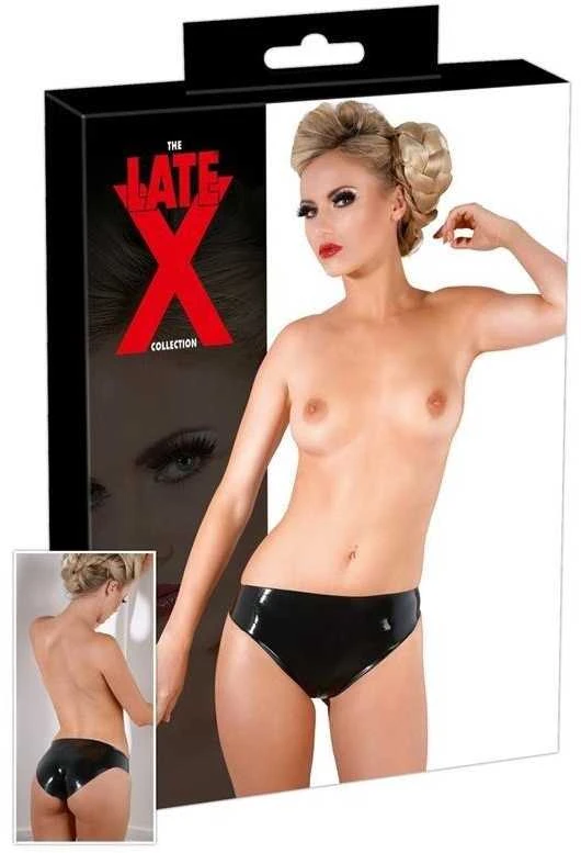 Late X Latex Briefs juodas L