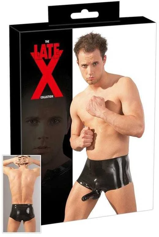 Late X Men's Latex Pants juodas S/M