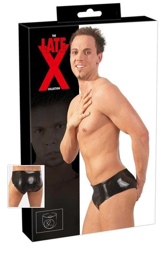 Late X Latex Men's Briefs juodas M/L
