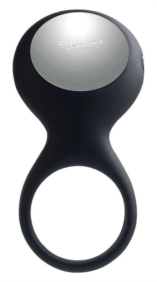 Svakom - Tyler Vibrating Ring Juodas