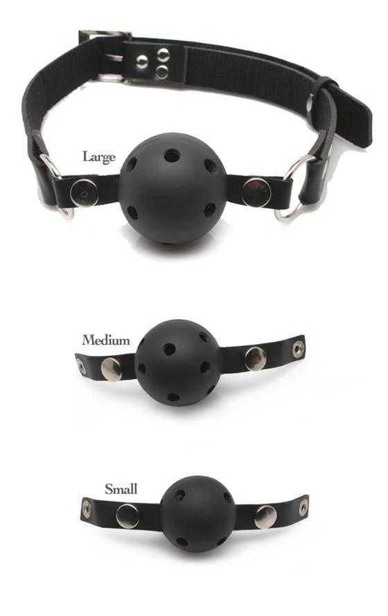 FFS Ball Gag rinkinys su trimis skirtingais dydžiais