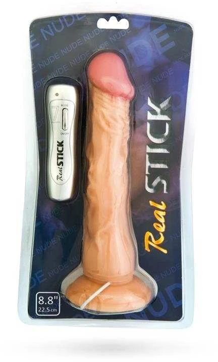 RealStick TOYFA Nude realistinis vibratorius, 7 vibracijos režimai, 22,5 cm