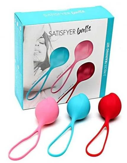 „Satisfyer“ – stiprinamųjų kamuolių treniruočių rinkinys