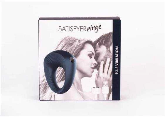 Erekcijos žiedas Satisfyer (tamsiai mėlynas)