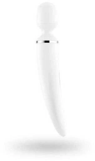 Satisfyer Wand-er Woman baltas/chromas