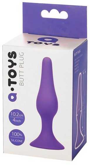 Toyfa A-TOYS, Analinis kištukas, Silikonas, Violetinė, 10,2 cm