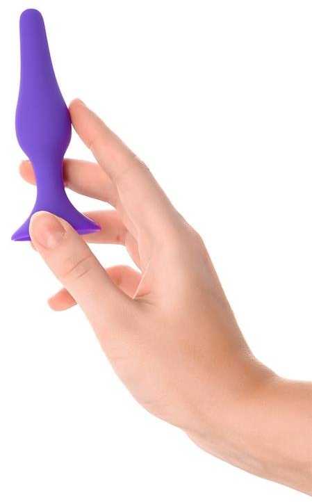 Toyfa A-TOYS, Analinis kištukas, Silikonas, Violetinė, 10,2 cm