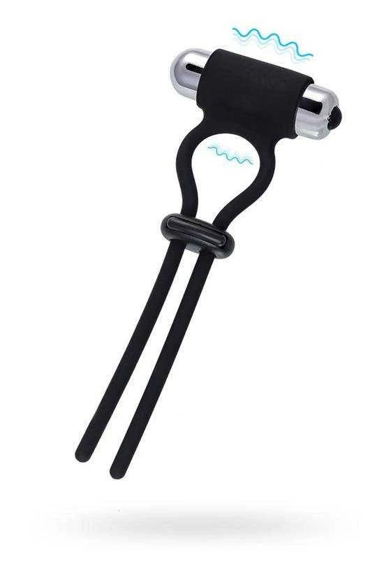 Toyfa A-Toys erekciją gerinantis lasso Jat, juodas, silikonas, 14cm