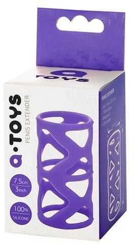 Toyfa A-TOYS, Varpos rankovė, Silikonas, Violetinė, 7,5 cm