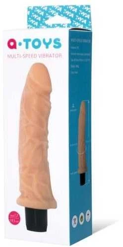 Toyfa A-TOYS, Realistic Multi-Speed vibratorius,, TPE, vibracijos režimai, 16,5 cm