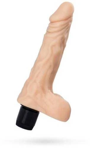 Toyfa A-TOYS, tikroviškas kelių greičių vibratorius,, TPE, vibracijos režimai, 14cm
