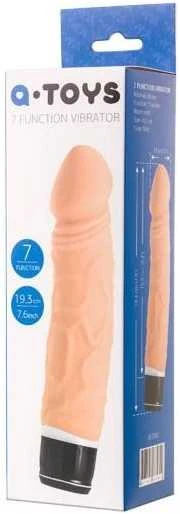 Toyfa A-TOYS, tikroviškas kelių greičių vibratorius, silikonas, vibracijos režimai, 15,9 CM