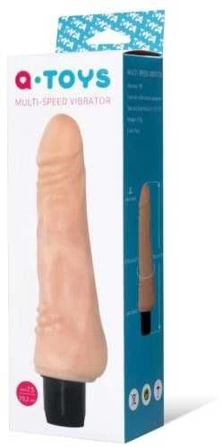 Toyfa A-TOYS, Realistic Multi-Speed vibratorius,, TPE, vibracijos režimai, 15,5 cm