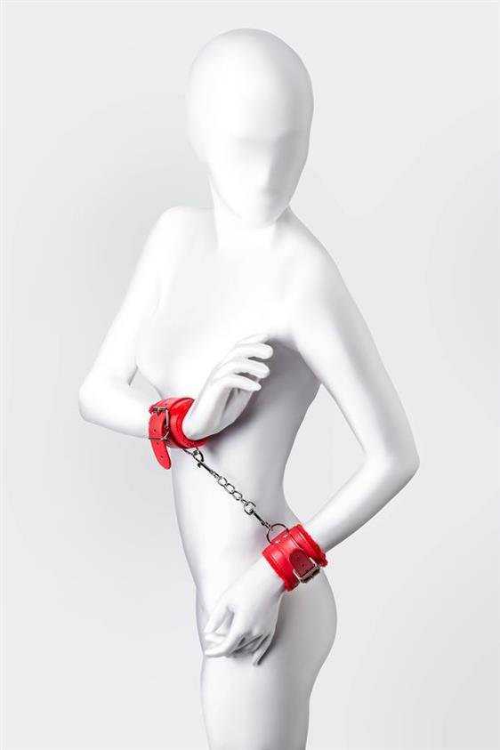 Toyfa „Anonymo“ antrankiai, PU oda, raudoni, 27 cm
