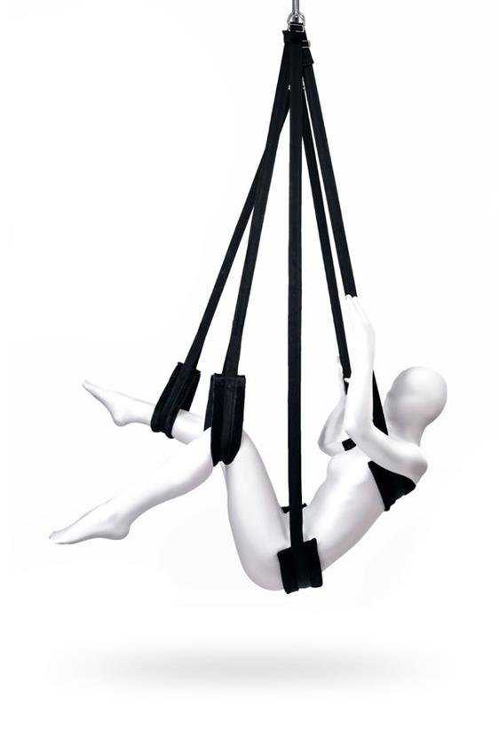 Toyfa Anonymo Sex swing, Velour, juodas