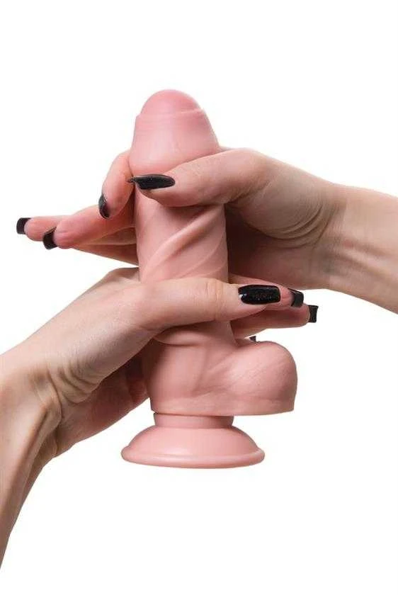 Toyfa Dildo My Babe iš RealStick My Precious, minkštas, TPE, 17 cm
