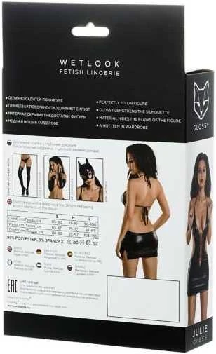 Toyfa Glossy Shiny Wetlook suknelė JULIE