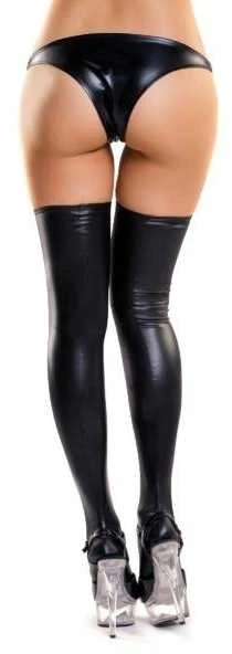 Toyfa Glossy Shiny Wetlook stockings LOTIS - juodas XL