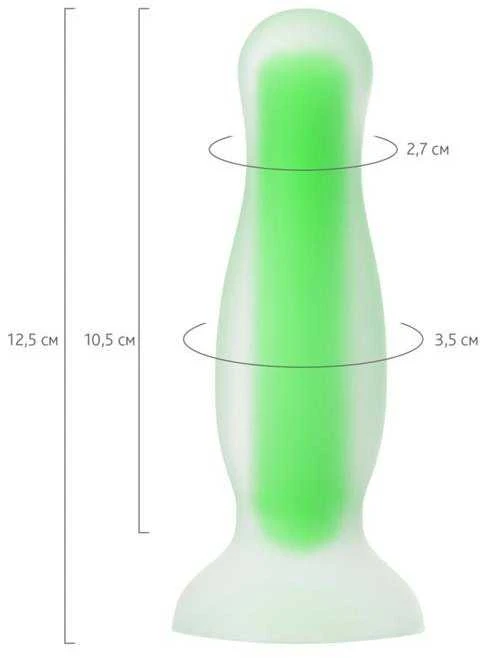 Toyfa Glow tamsoje kištukas Mortimer Glow