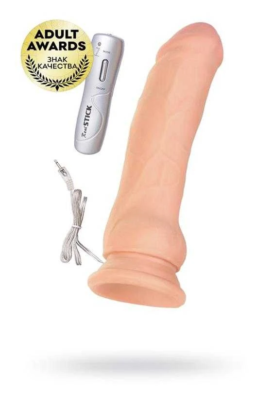 Toyfa RealStick Elite, Vibratorius ant siurbtuko, korpusas, 7 vibracijos režimai, 17 cm
