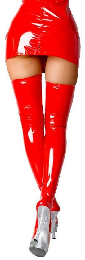 Toyfa Wetlook Glossy Isla kojinės - raudonos XL