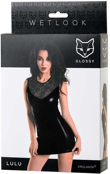 Toyfa Wetlook juodas dress LULU