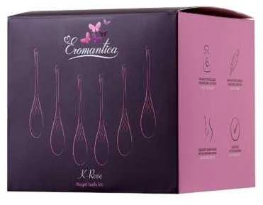 Toyfa xEROMANTICA 6 makšties kamuoliukų rinkinys K-ROSE, silikonas, rožinis