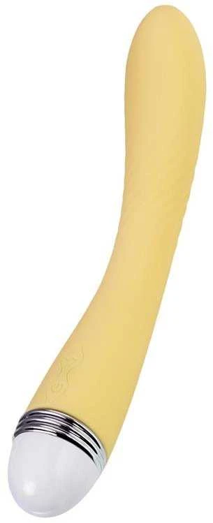 Vibratorius Flovetta by Toyfa Calla, silikonas, geltonas, 22 cm