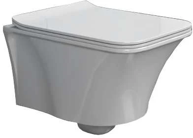 Ant sienos montuojam. bebriaunis unitazas IBIZA, su lėtu dangčiu (122077)