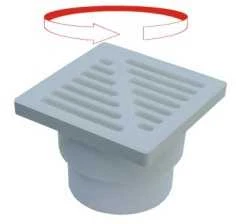 Etovis Trapas 110 (tiesus), baltas 15x15 cm (900112)