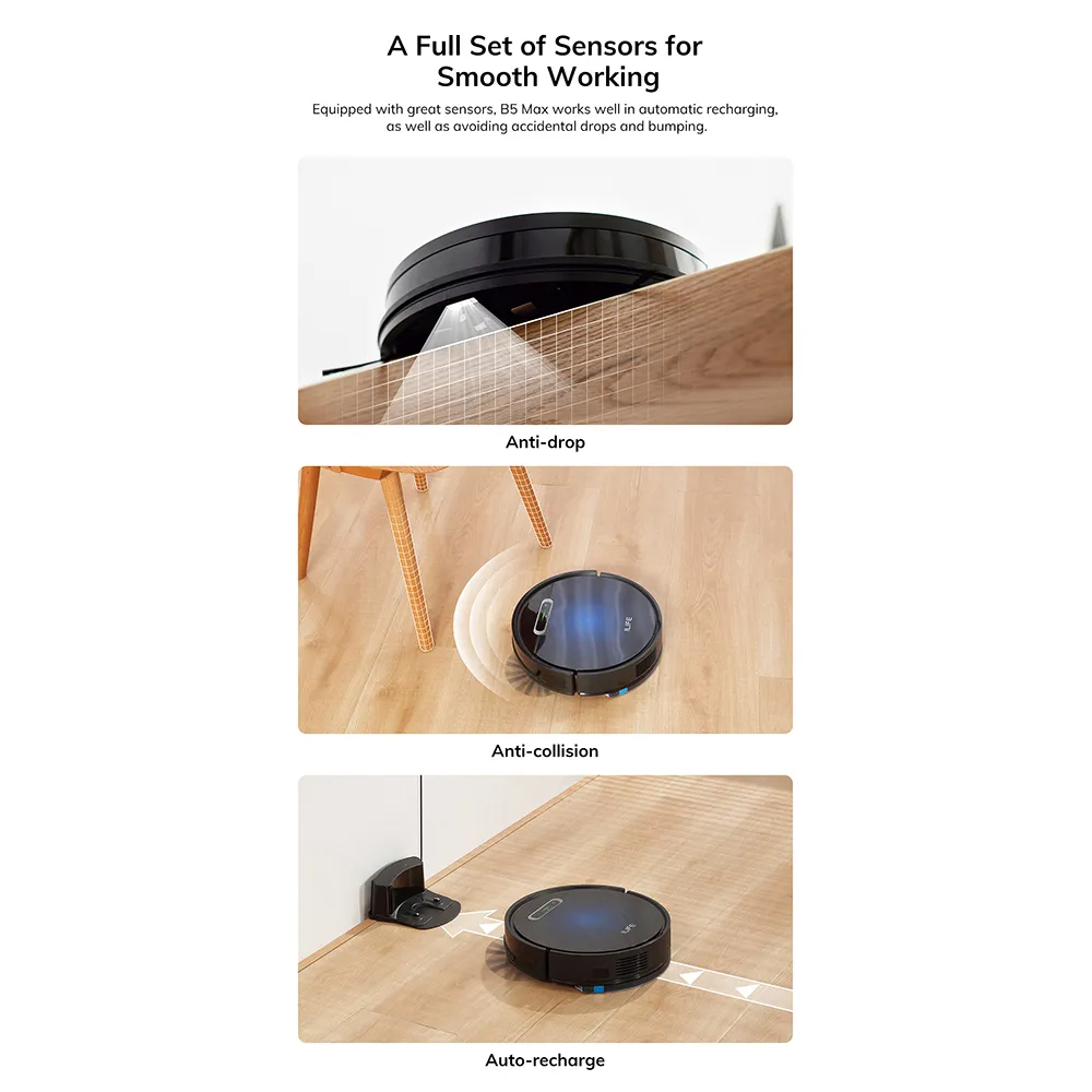 Robotas siurblys ILIFE B5 MAX, modelis B5 MAX, žema kaina Varle.lt