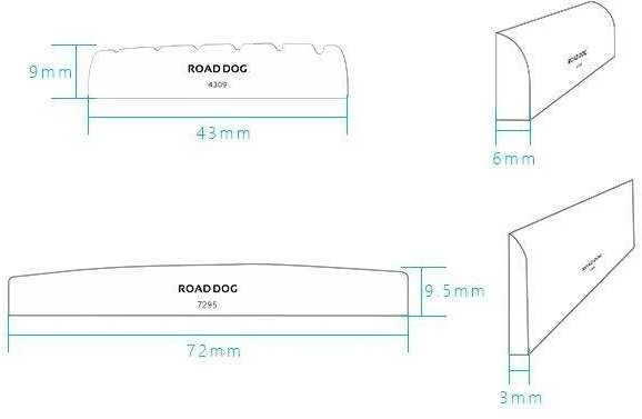 Balnelis ir slankstelis akustinei gitarai Road Dog 4309&7295