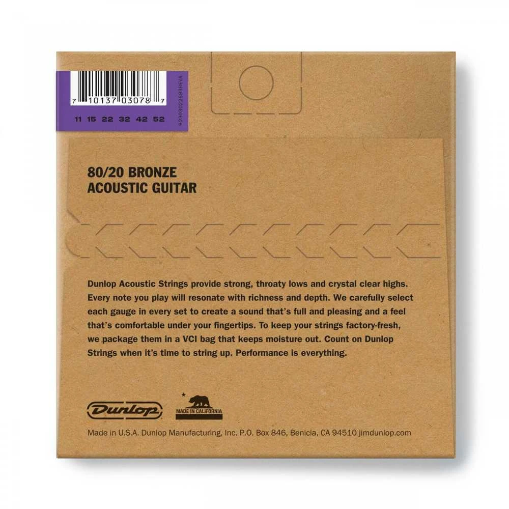 Dunlop DAB1152 80/20 Bronze 11-52