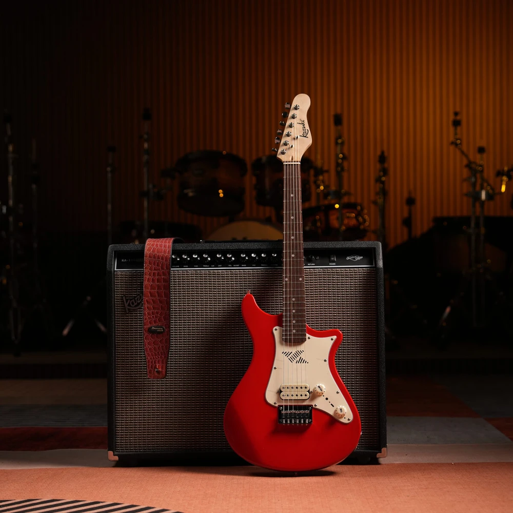 Elektrinė gitara su garsiakalbiu Kazuki BKZ-SM101ST-CRD