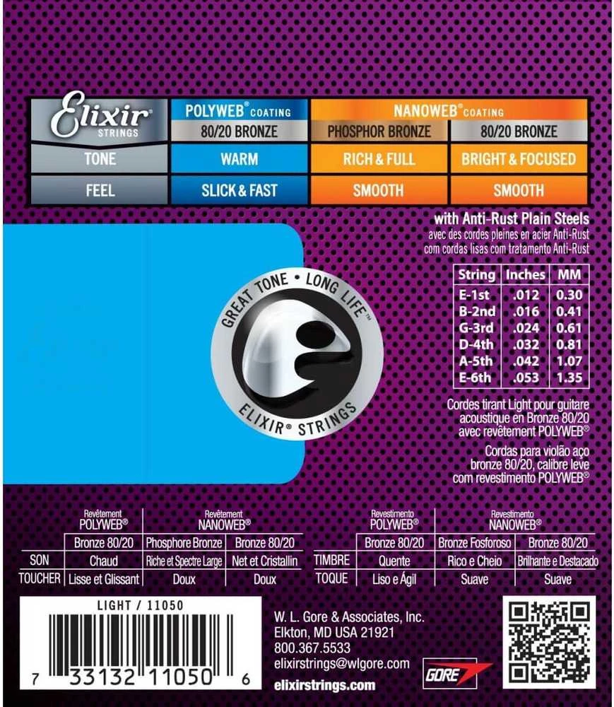 Elixir Eliksyras 11050 Polyweb 80/20 Bronze 12-53