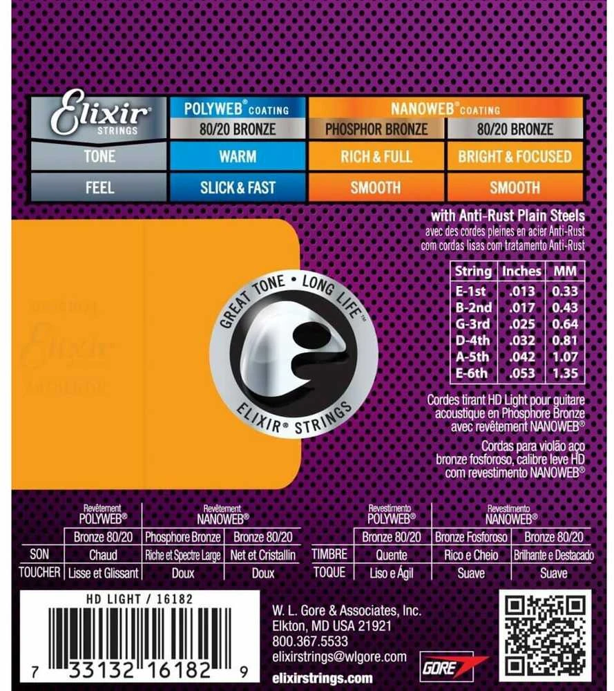 Elixir Eliksyras 16182 Nanoweb HD Light 13-53