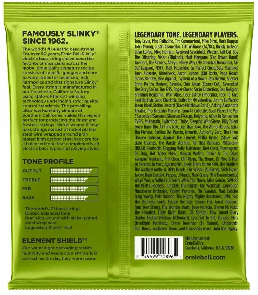 Ernie Ball Regular Slinky Nickel Wound Medium 2856 45-105