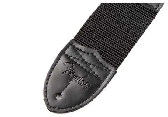 Gitaros diržas Fender 2″ BLK Raudonas LOGO