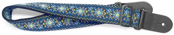 Gitaros diržas Stagg SWO COT JIM BLU