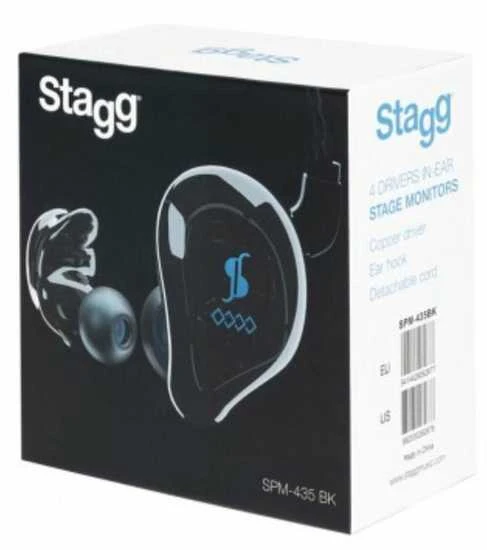į ausis įkišamos ausinės Stagg SPM-435 BK