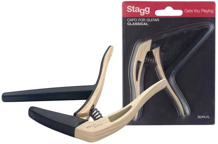 Kapodasteris Stagg SCPX-FL CLWOOD klasikinei gitarai