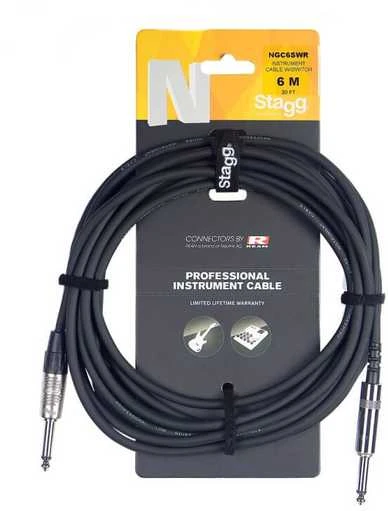 Laidas gitarai Stagg NGC3SWR Jack – Jack silent (3m)