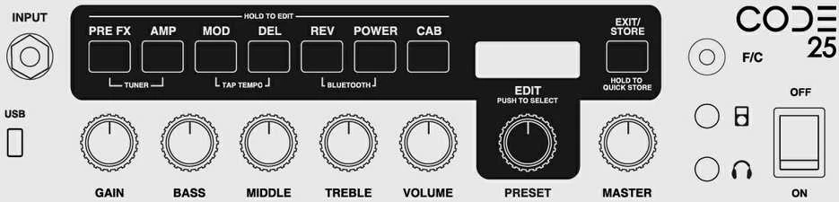 Marshall CODE25 kubas-stiprintuvas elektrinei gitarai