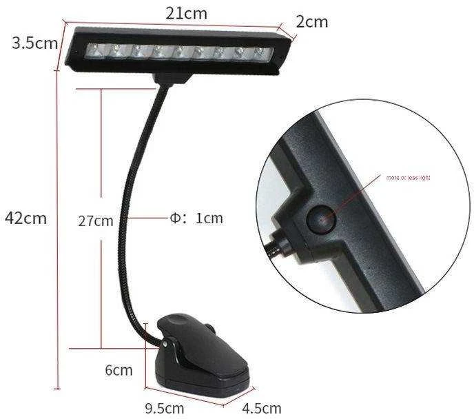 Natų apšvietimo lempa Kera Audio PD14 BK