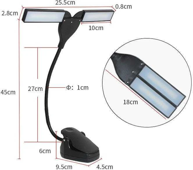 Natų apšvietimo lempa Kera Audio PD15 BK